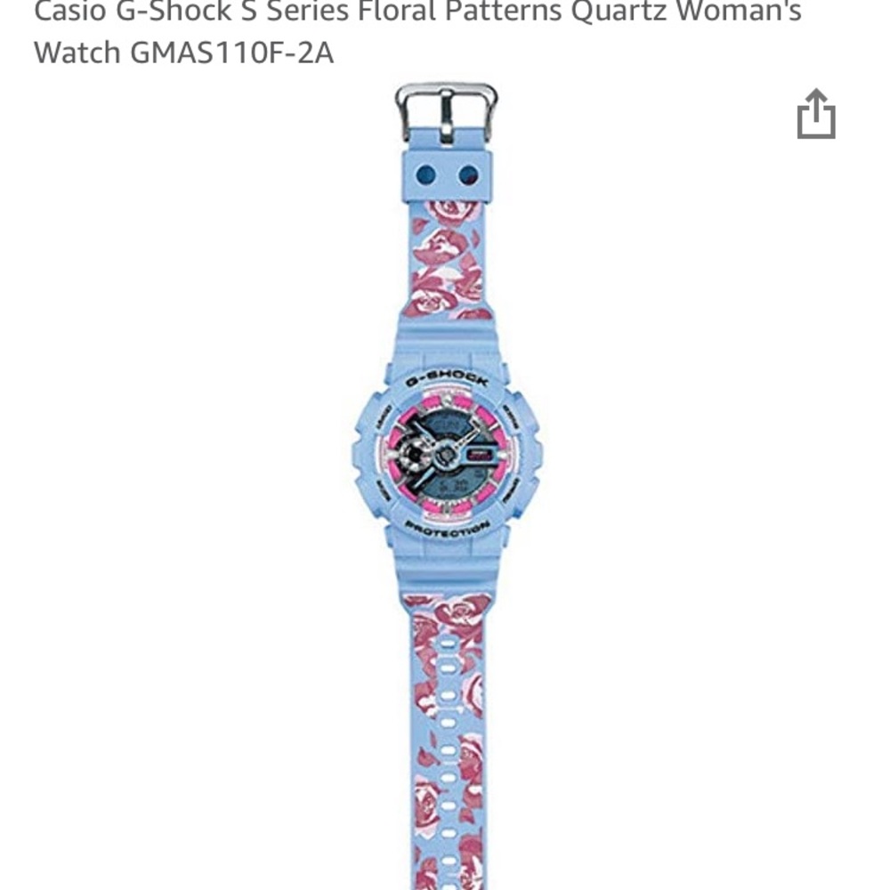 Women's Blue G-Shock S Series Watch GMAS110F-2A